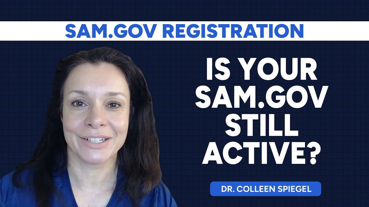 Sam.gov - Checking Registration Status - Colleen Spiegel