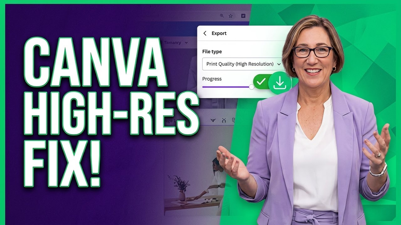 How to Get High Res Images from Canva FAST!