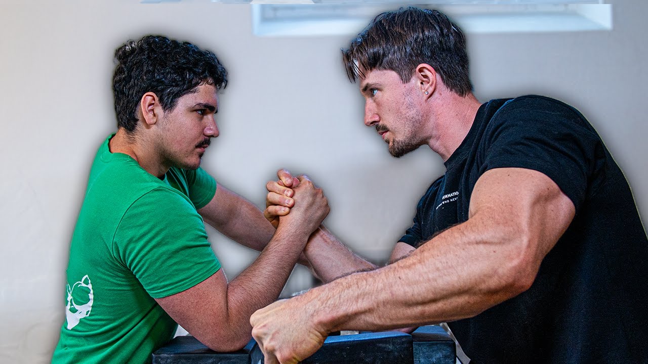 Calisthenics Athlete Vs Armwrestling Pros