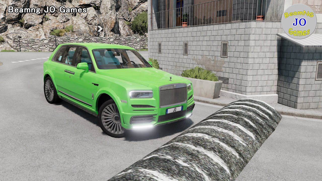 Cars vs Massive Speed Bumps # 310– BeamNG JO Games