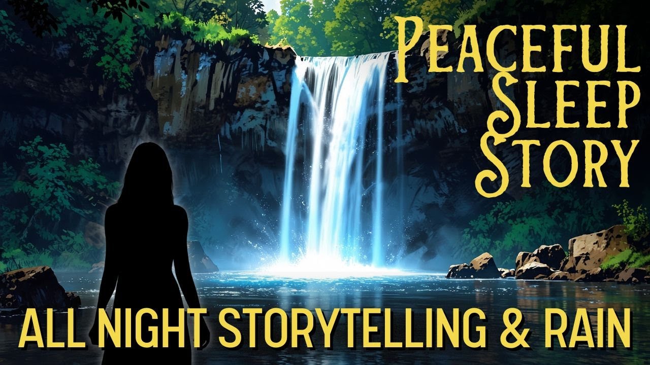 SEEKING THE MAGICAL CRYSTALS Long Sleep Story for Grown Ups Storytelling and Rain Black Screen