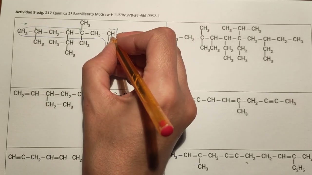 Nomenclatura hidrocarburos ramificados 1
