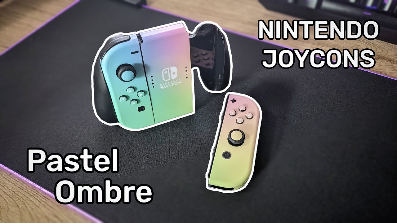 Nintendo Switch Pastel Joycons [Full Wrap Skin Install]