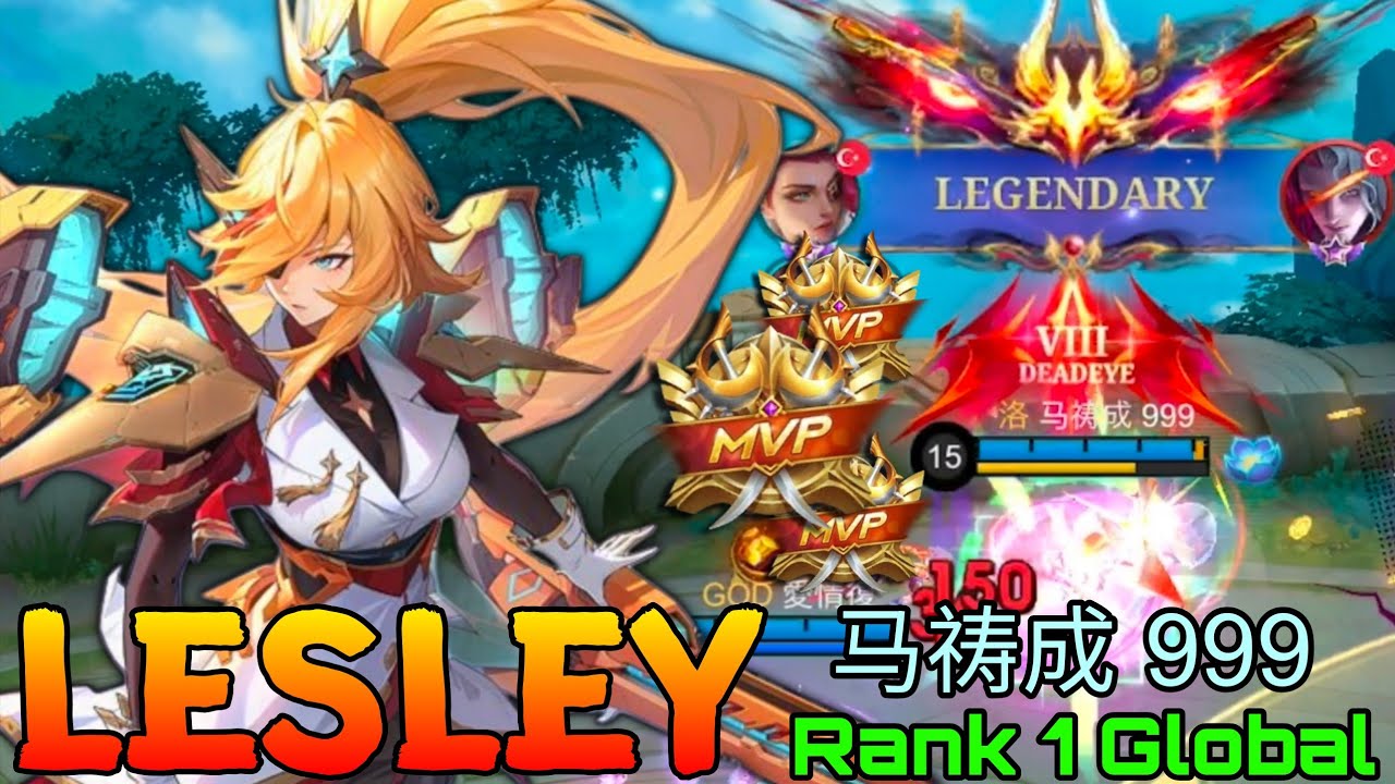 Sniper Ready! Give me a Target. - Top 1 Global Lesley by 马祷成 999 - Mobile Legends 