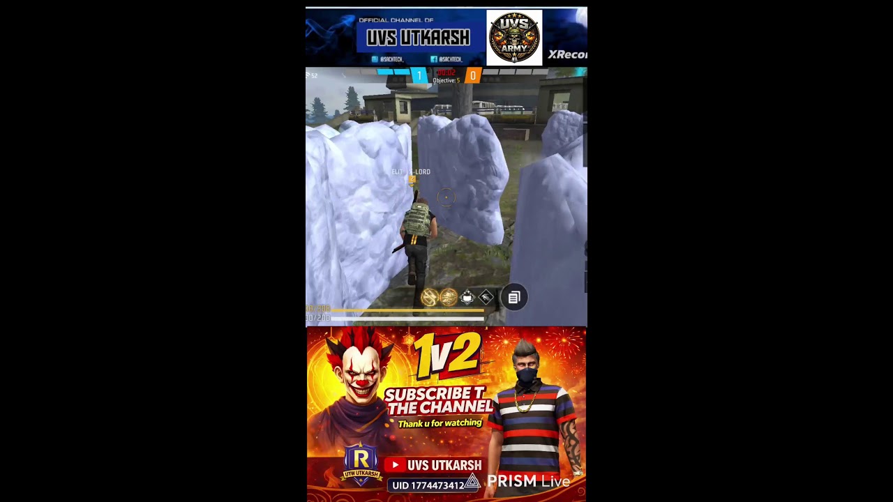 free fire live stream guild test raister and total gaming with random player