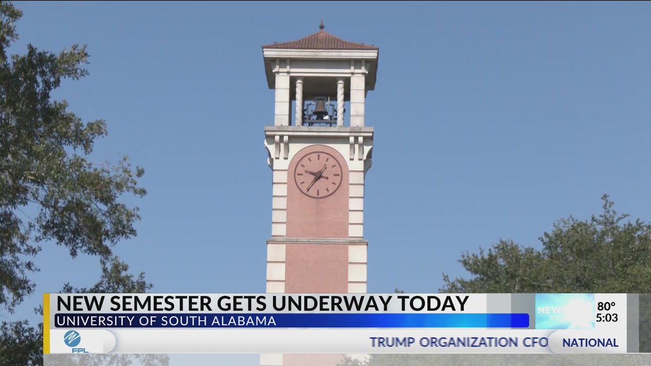 First day of class for fall '22 semester at USA