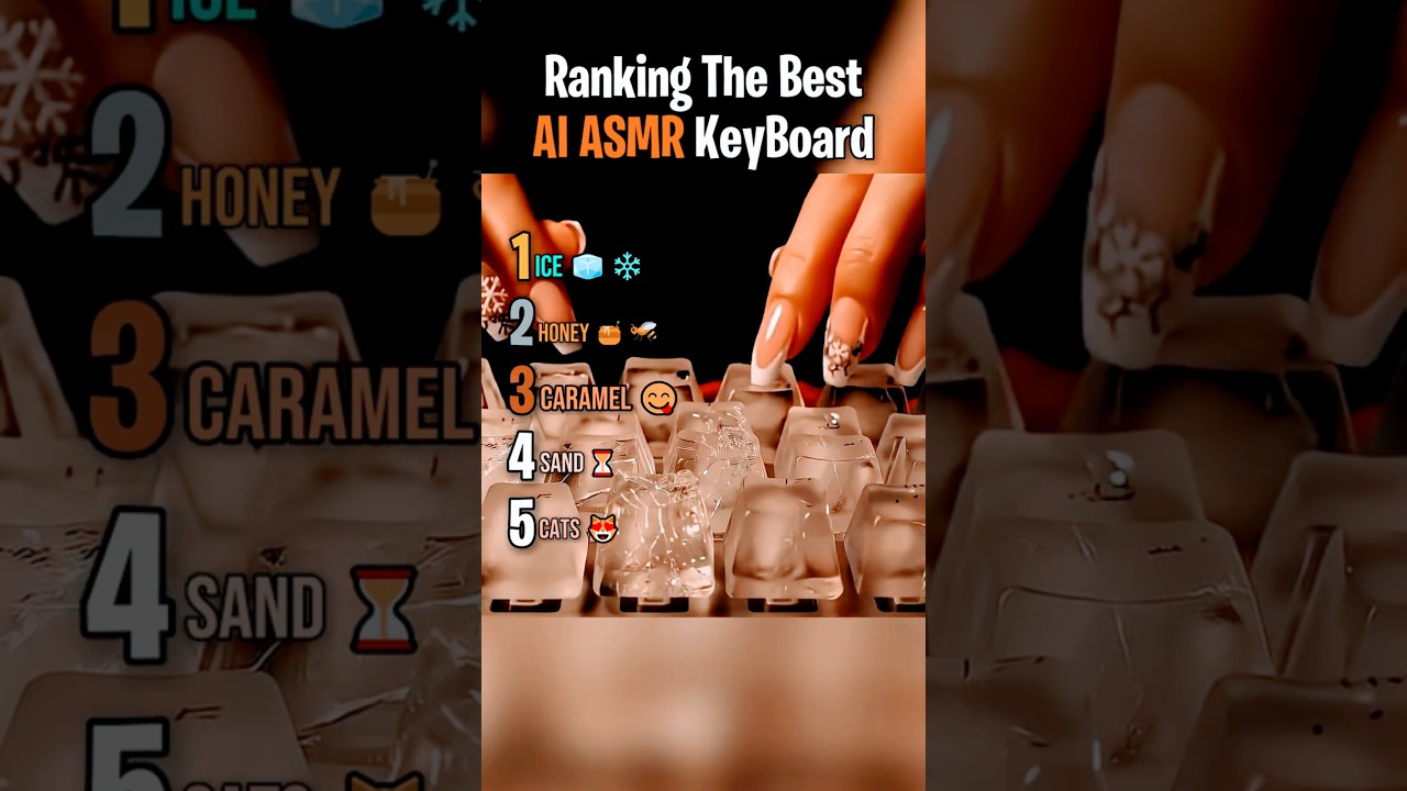 Ranking the Most Satisfying AI Keyboard ASMR #shorts #viralvideo #trending