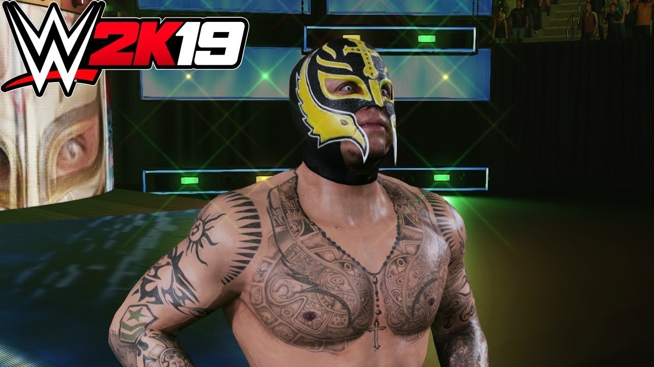 WWE 2K19 - Рей Мистерио (выход, подпись, финишер)