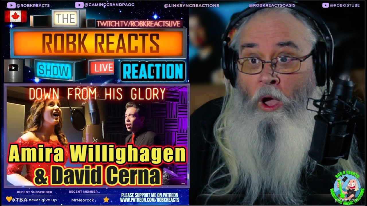 Amira Willighagen & David Cerna Duet Reaction: Down From His Glory - First Time Hearing
