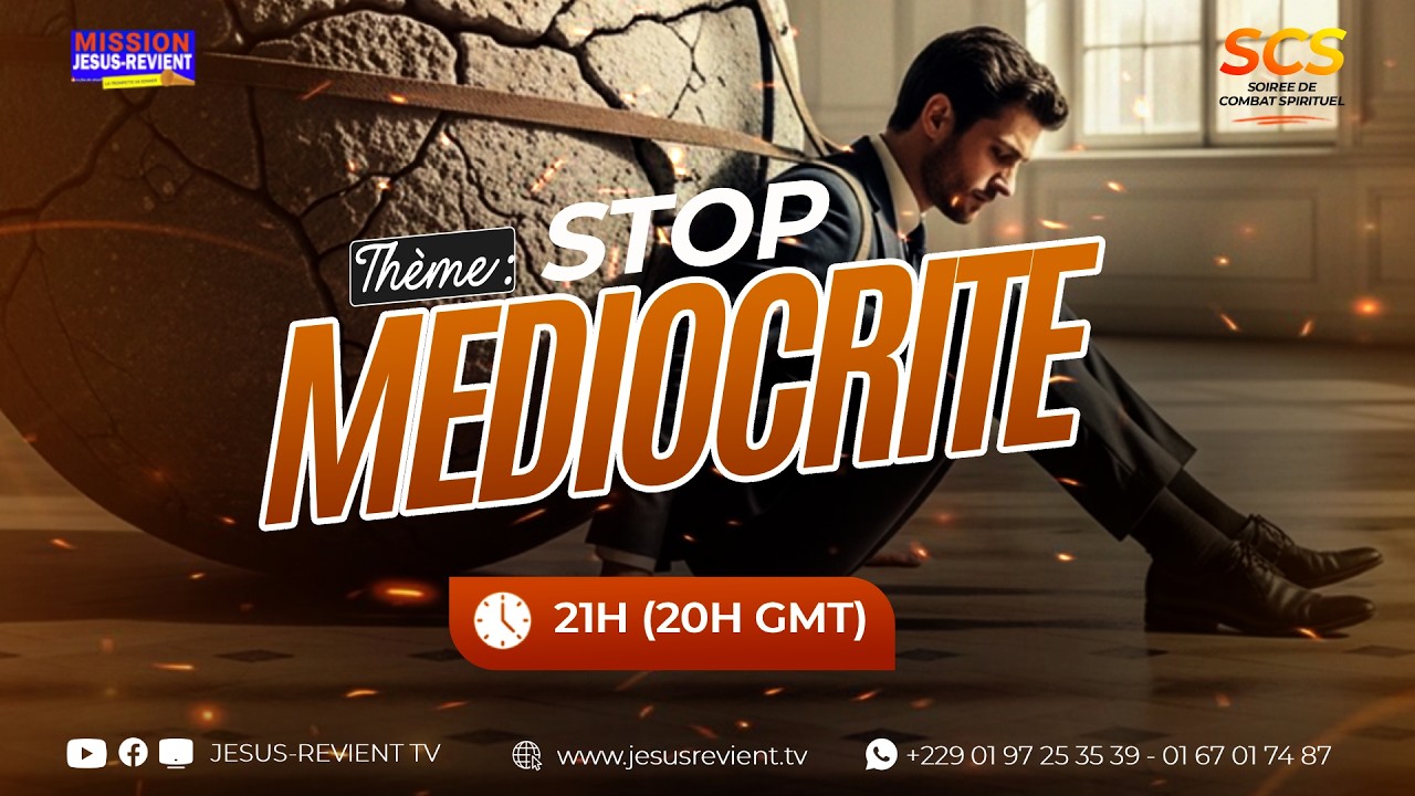 🔥STOP MÉDIOCRITÉ ! / PRIÈRE DE COMBAT DU JEUDI 19 FÉVRIER 2026 #jesusrevient