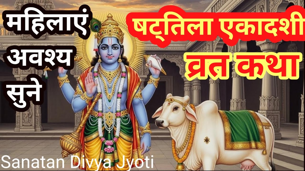 🙏 षट्तिला एकादशी व्रत कथा | तिल दान का चमत्कारी फल|इस व्रत से मिटते हैं पाप |Sanatan Divya Jyoti 🙏🏻