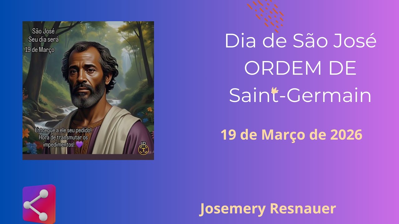 DIA DE São José e Ordem de Saint-Germain 