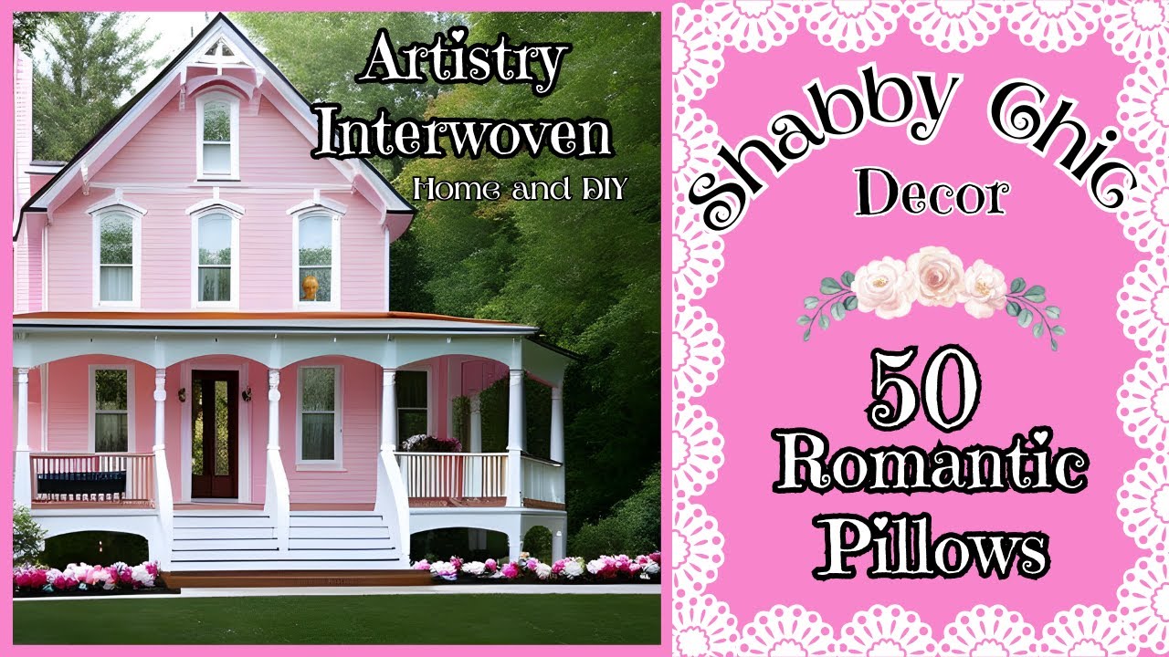 50 Romantic Pillows, Shabby Chic, French Country Elegance, Home and DIY #shabbychic  #pillows