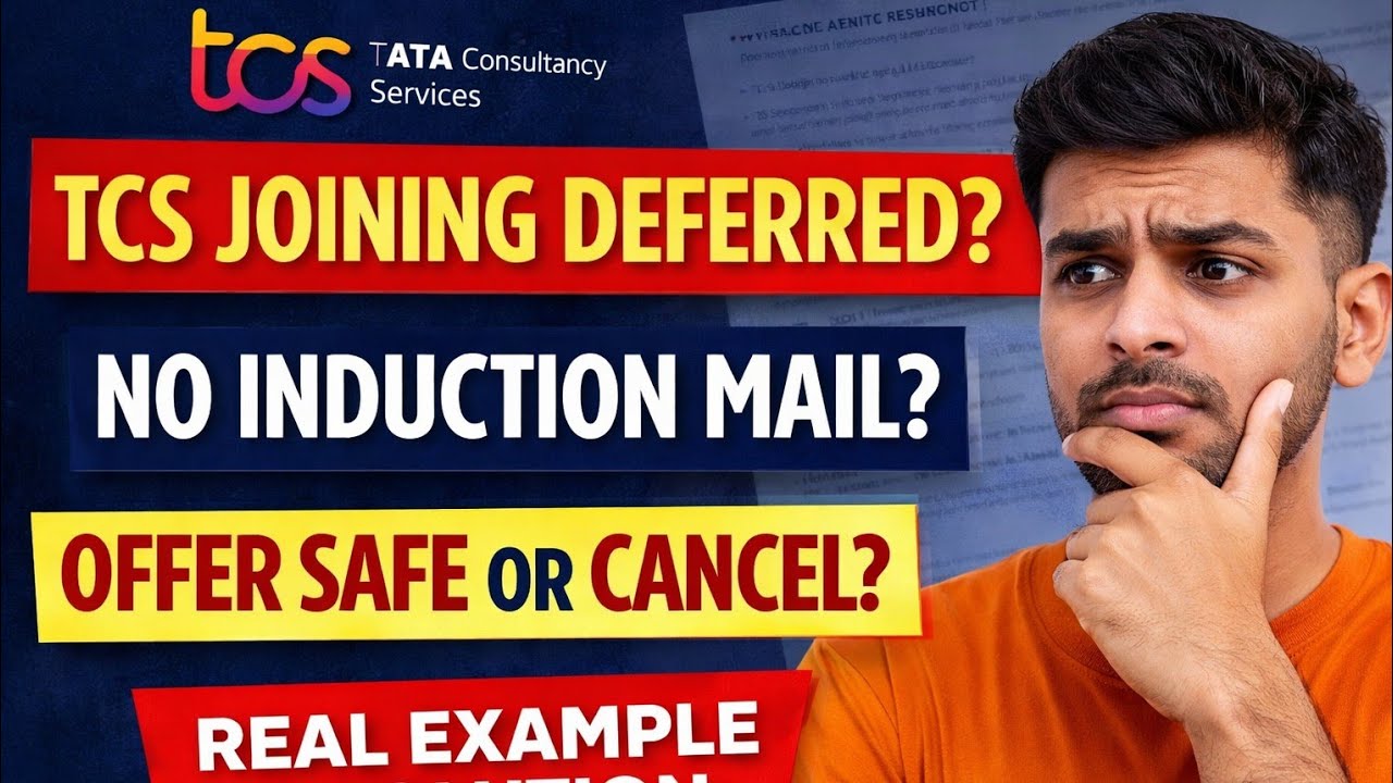 TCS Joining Deferred? Induction Mail Not Received | Real Case + Solution (Step by Step) #tcsjoining 