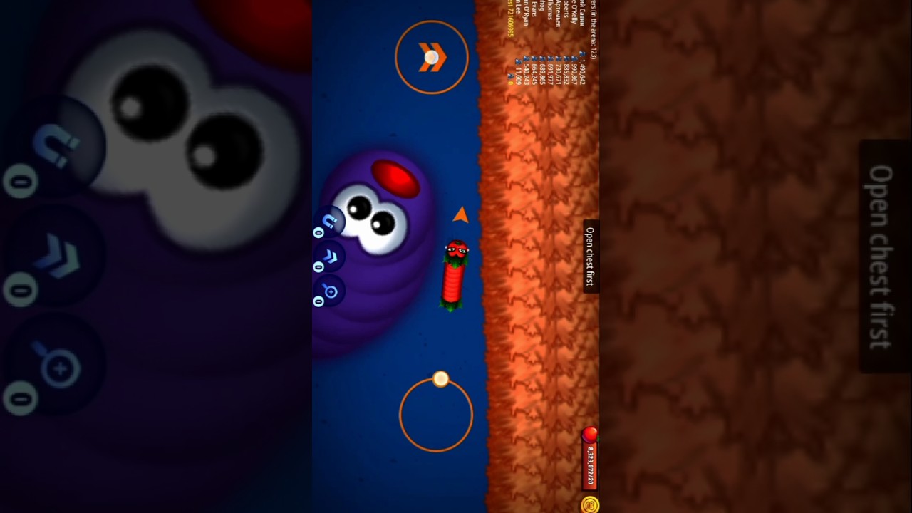 NOOB to Pro Worms Zone.io Biggest snake Gameplay,❤️🐛#shorts #viral_shorts