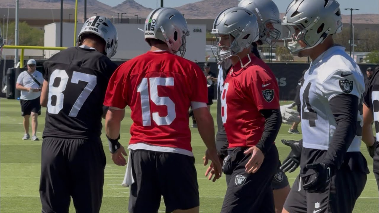FULL RAIDERS OTAs DAY 2: MENDOZA, CROSBY, JEANTY, BOWERS & COUSIN WARM UP FOR 2026