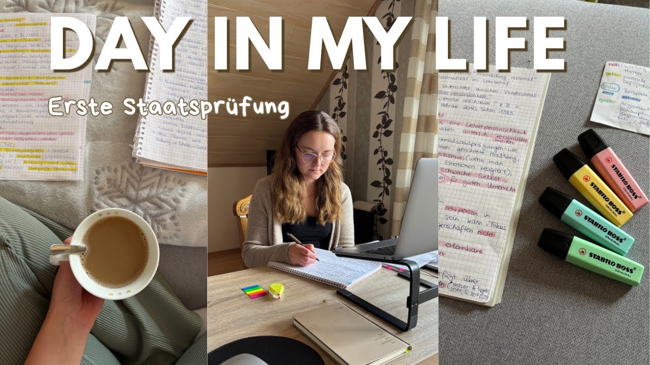 UNI DAYS IN MY LIFE VLOG - Lehramtsstudium, Frankfurt, Erste Staatsprüfung, Examen, lernen, deutsch