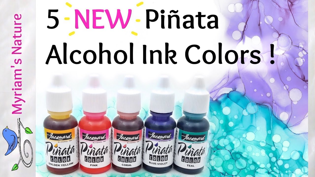 129] Meet the NEW Piñata ALCOHOL INK Colors - Fun & Easy Technique and a Show & Tell