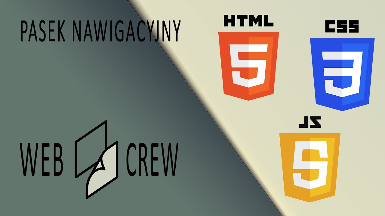 Własny BLOG #4 - HTML, CSS, JS - Pasek Nawigacyjny