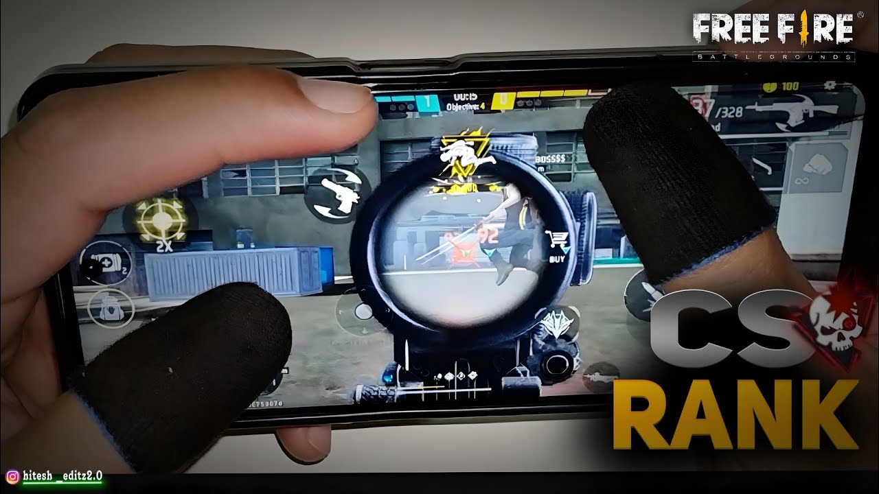 Best Of CS Rank 🎀 free fire Handcam Gameplay full Rush ff [HIGHLIGHTS]