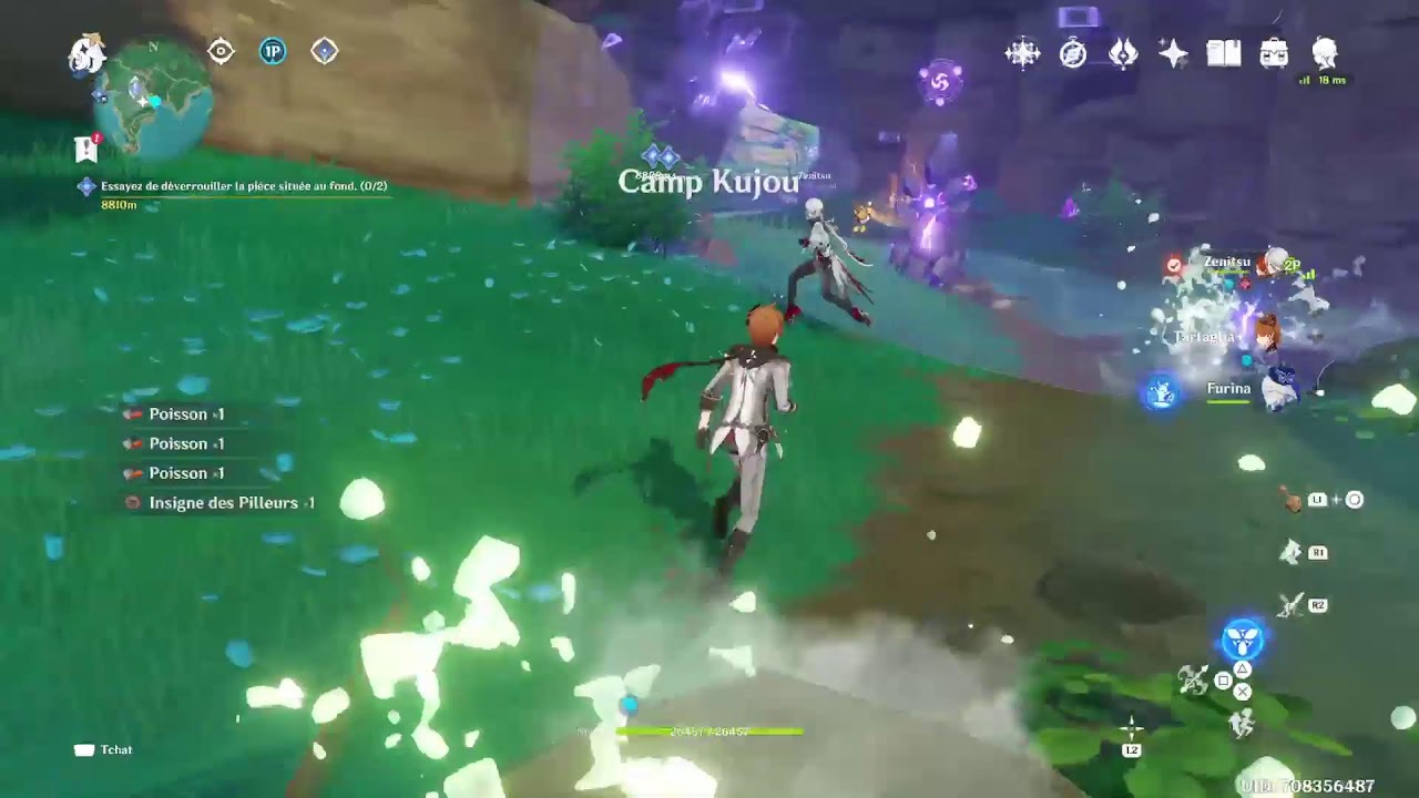 live genshin impact farm avec mon pote