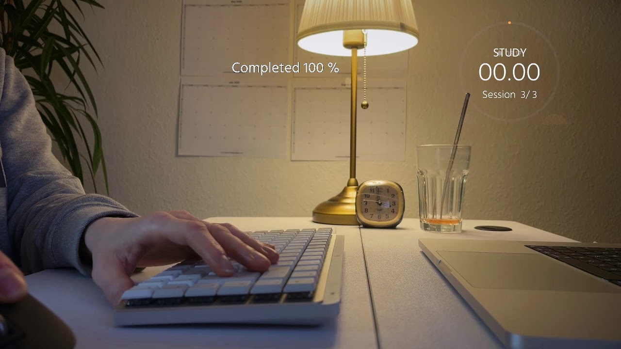 3 hour LIVE STUDY WITH ME | 50-10 POMODORO | Keyboard Typing Sounds ASRM