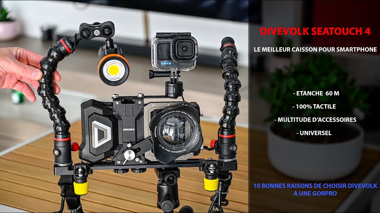 Le meilleur caisson étanche pour smartphone - Divevolk SeaTouch 4 - Plongée sous-marine - FR