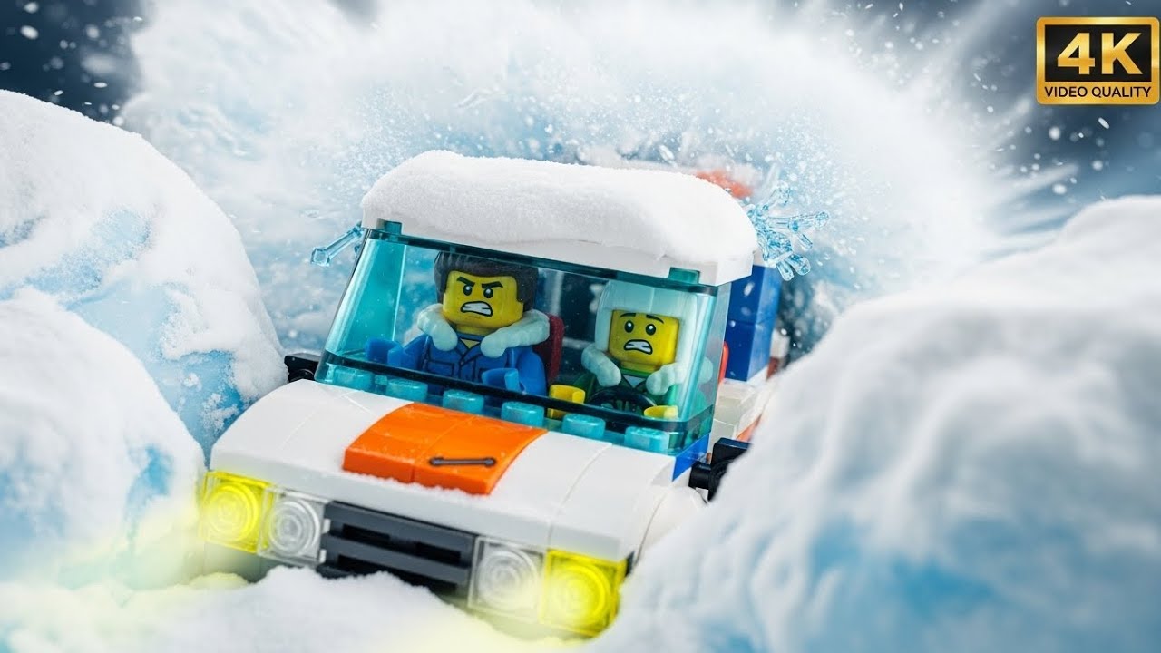 LEGO City Scientists Got Lost in a Whiteout Snowstorm! 🌬️❄️🆘