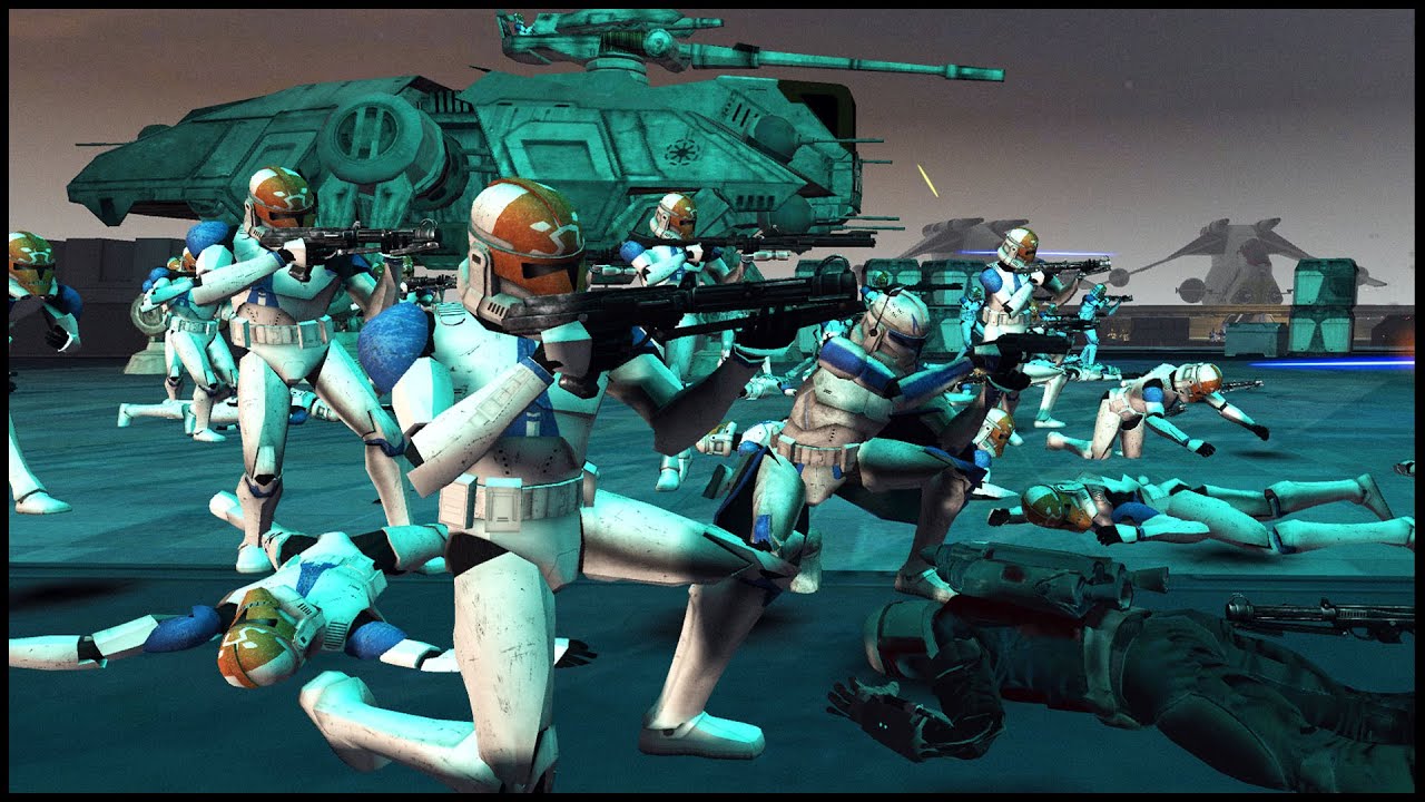 Realistic SIEGE of MANDALORE! - Men of War: Star Wars Mod Battle Simulator
