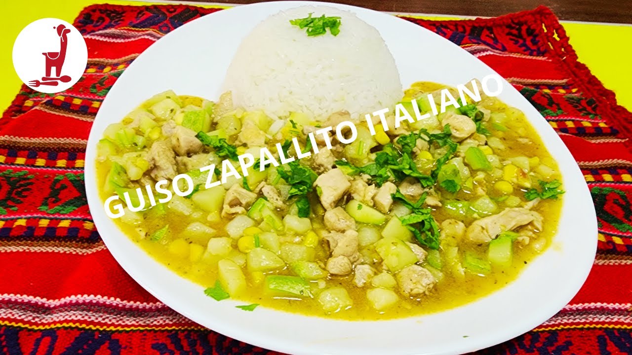 ¡GUISO DE ZAPALLITO ITALIANO! (Zucchini) Receta Nutritiva Fácil/Delicias Cusqueñas Perú