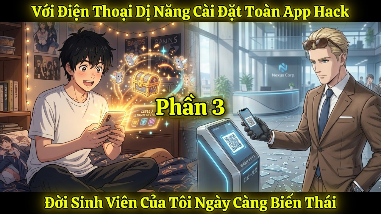 Với Điện Thoại Dị Năng Cài Đặt Toàn App Hack, Đời Sinh Viên Của Tôi Ngày Càng Biến Thái | Phần 3
