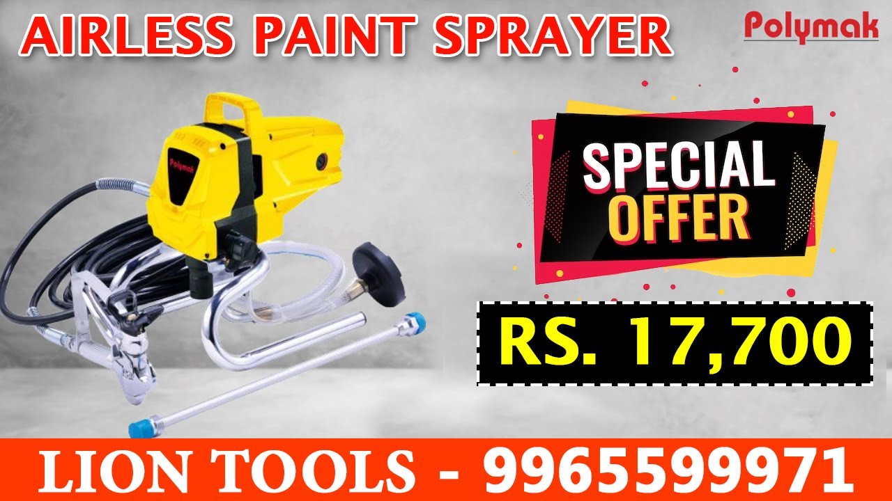 Polymak Airless Paint Sprayer | Polymak Power Tools -  Lion Tools Mart 9965599971