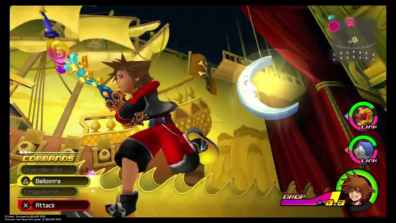 Kh 3D: Sora with firaga burst and Baloons vs The beagle boys and Pete (rematch)