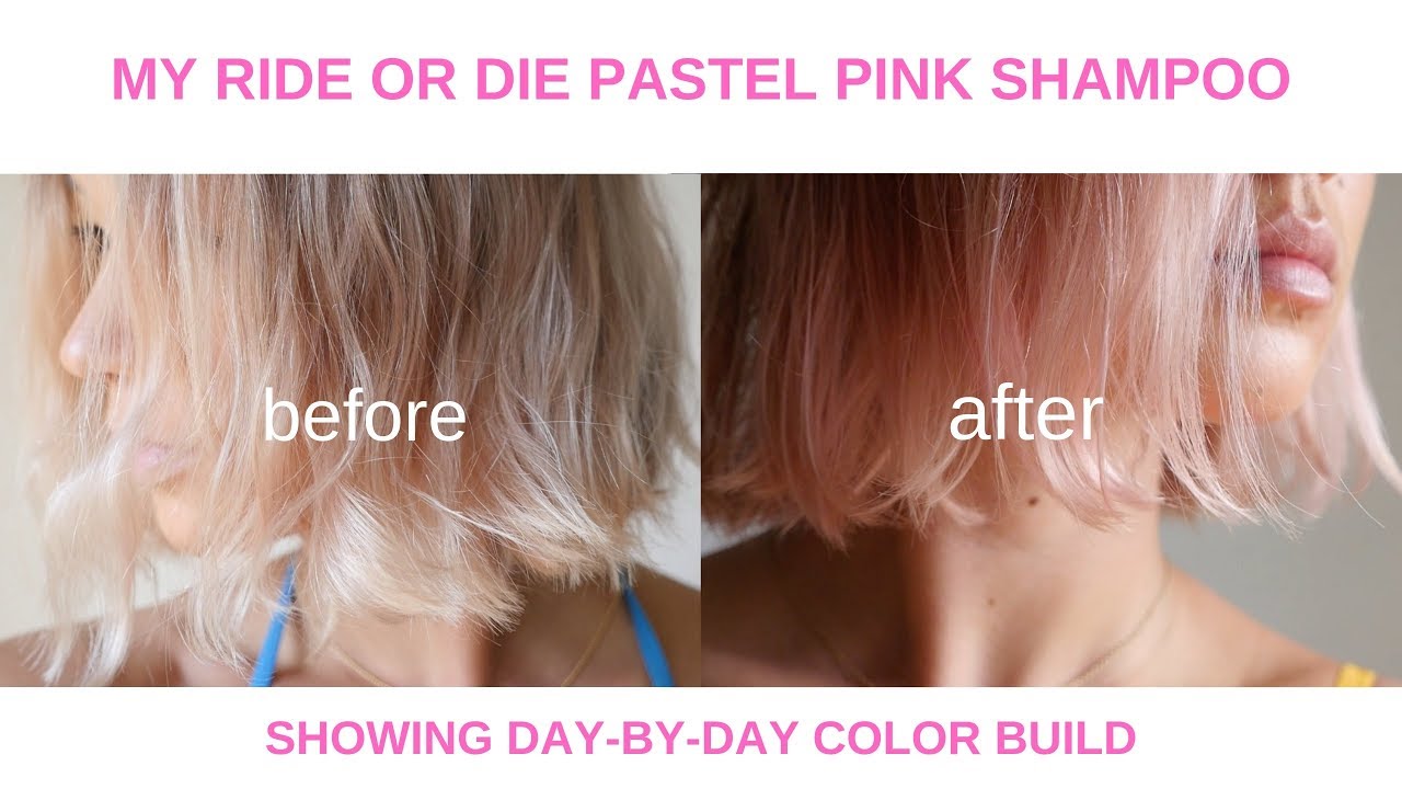 How I Dye/ Maintain My Pastel Pink Hair with Viral Colorwash Shampoo - 5 Day Progression :)