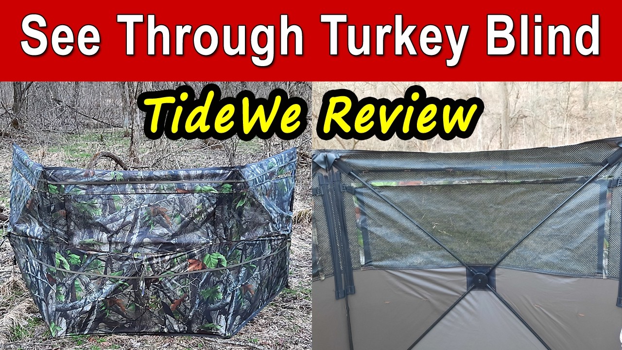 TideWe See Through Turkey Blind Review + Kickstand Vest