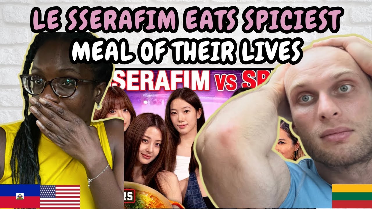 РЕАКЦИЯ НА Le Sserafim (르세라핌) съела самую острую еду в своей жизни | Heat Eaters