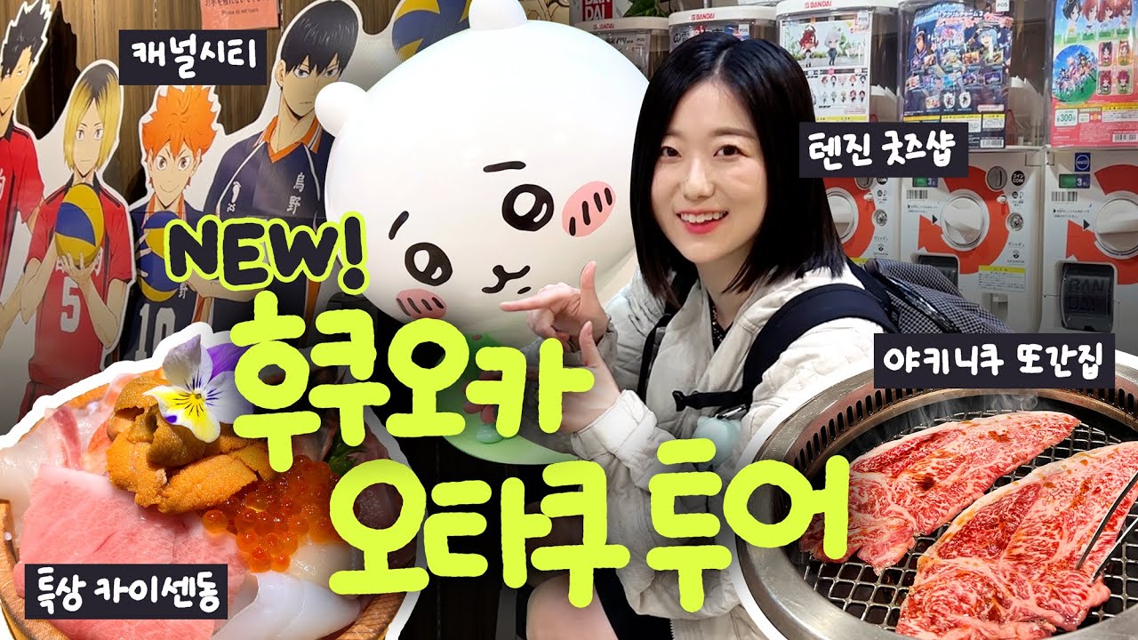 후쿠오카에 굿즈 사러 또 다녀왔습니다 | 후쿠오카 오타쿠 여행 1일차 (텐진, 캐널시티 굿즈샵)