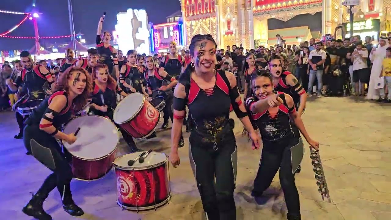 Band performance at Dubai Global Village.