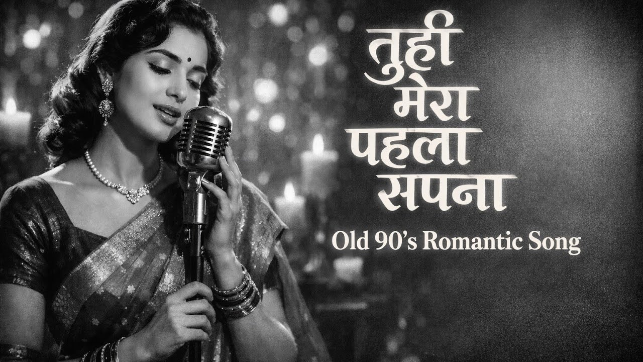 Tuhi Mera Pehla Sapna 💔 | Vintage Bollywood Sad Song | Black & White Romantic Melody | 90's Old Song