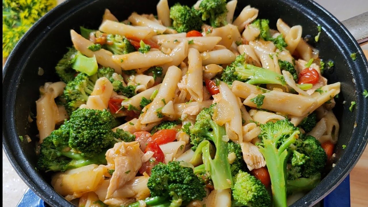 Salmon Penne Pasta with Broccoli | Kitchen Time with Anna