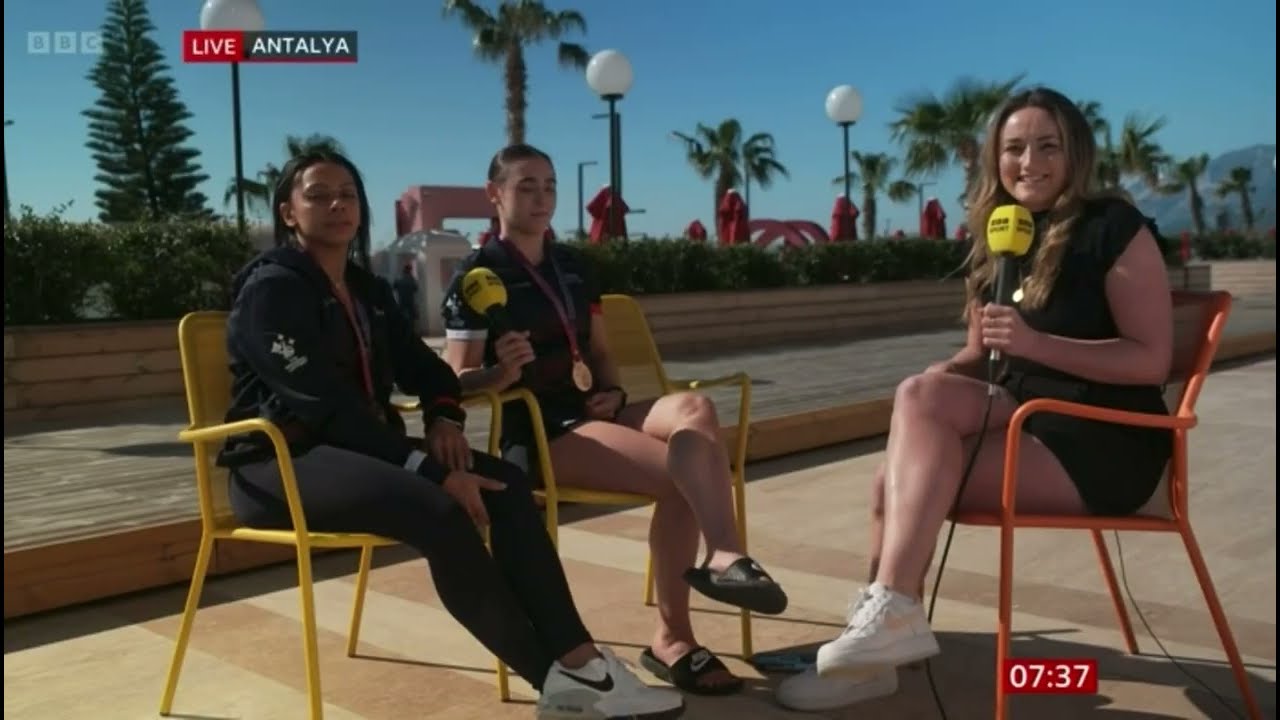 Jessica Gadirova & Becky Downie | Interview - BBC Breakfast | 2023 European Gymnastics Championships