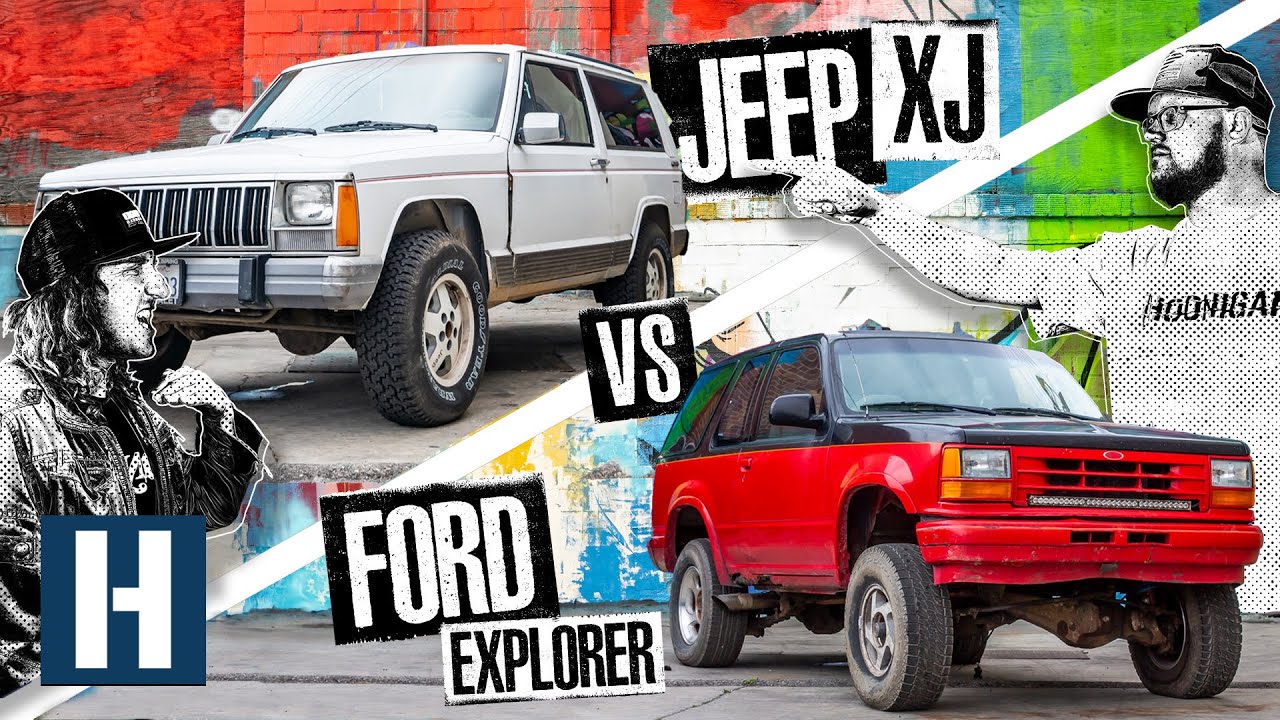 Собирай и сражайся: Jeep XJ против Ford Explorer. Какой грузовик станет лучшим гонщиком по бездор...