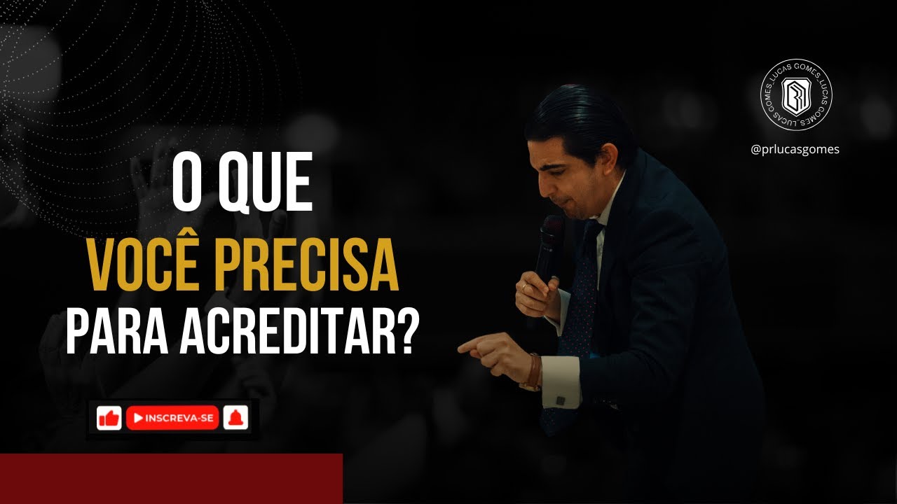CONFIE DE UMA VEZ POR TODAS | PR LUCAS GOMES