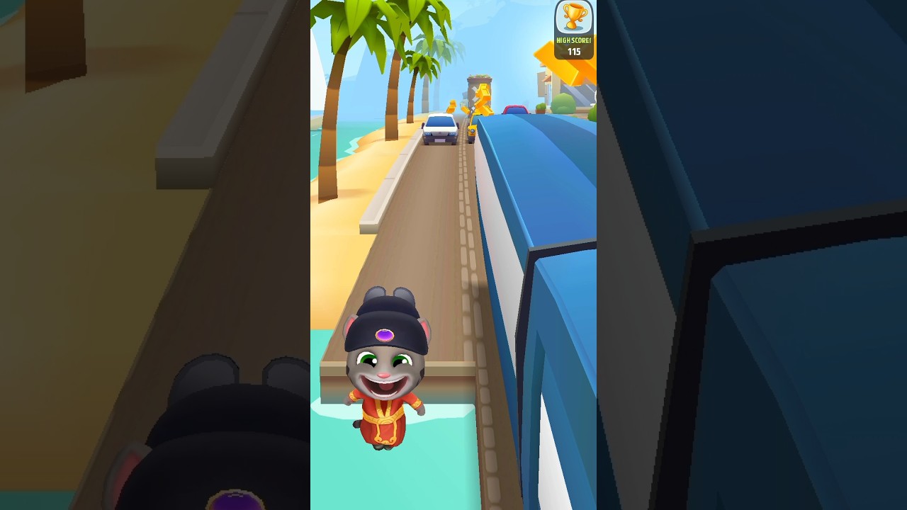 Fortune Tom Fall In Water #shorts #talkingtomgoldrun