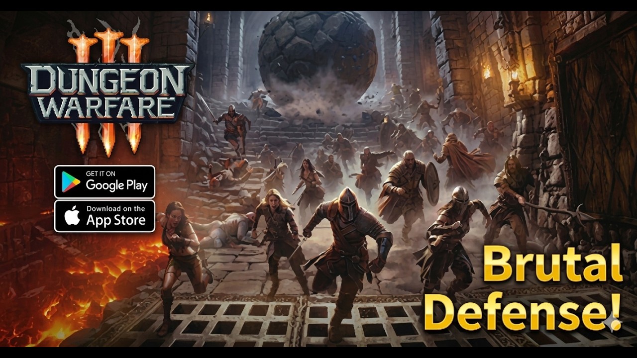 Dungeon Warfare 3 Gameplay &ndash; Brutal Trap Strategy Tower Defense / Android iOS