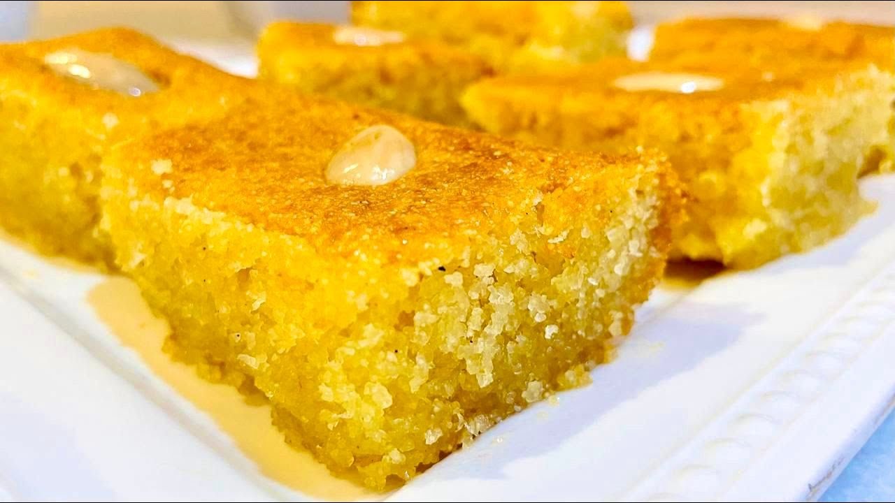 No flour, No Egg Famous Middle East Dessert Recipe | من غير طحين من غير بيض اشهر حلوه شرقية