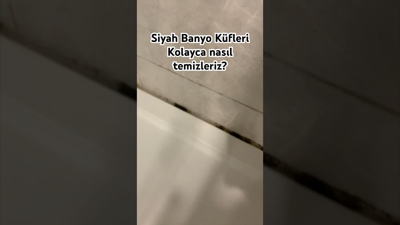 Siyah Banyo K&uuml;f&uuml; Kolayca Nasıl Temizlenir #temizlik #evtemizliği