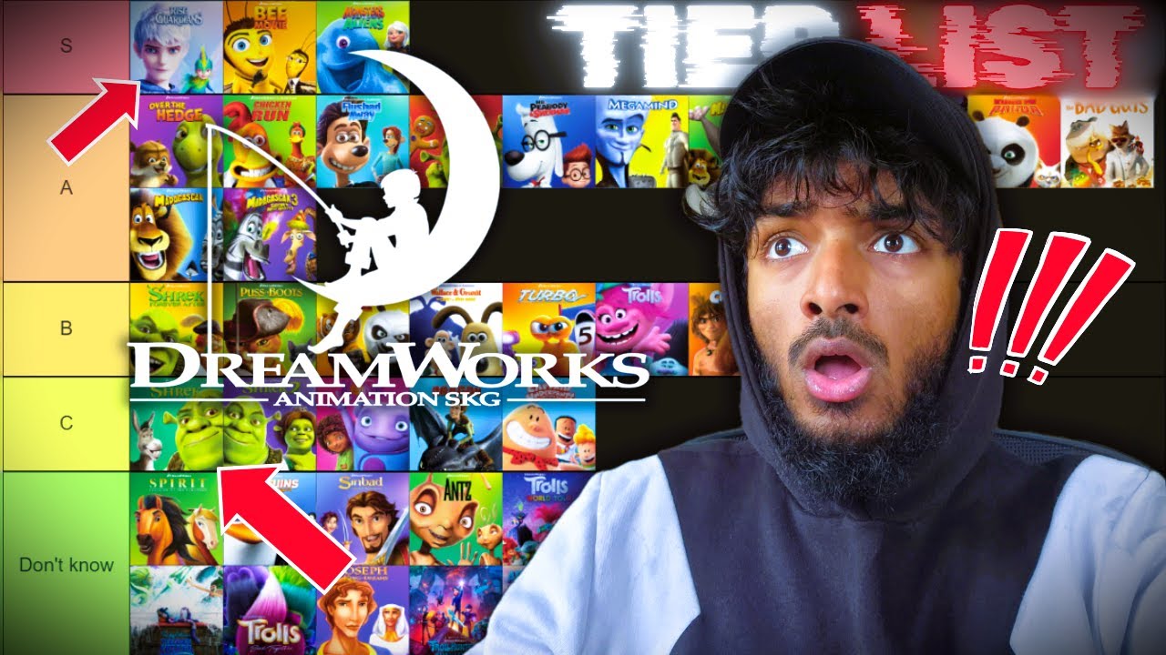 I Ranked EVERY DreamWorks Animated Movie! (Tier List)