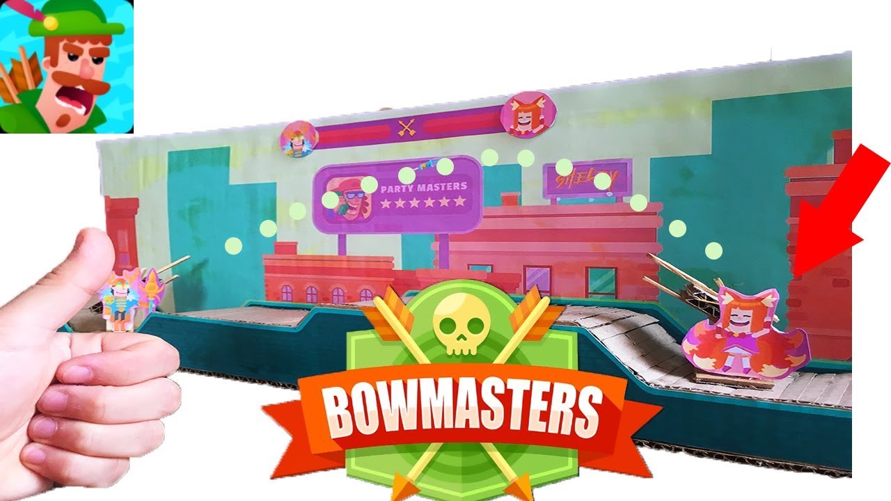 DIY BowMasters Game ISO & IRL - в реальной жизни из картона