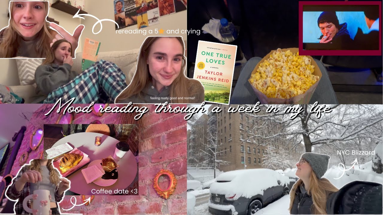 Mood reading through a week in my life :) (rereading a 5⭐️, performing, coffee dates, snow day!)